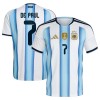 Fußball Trikot Argentinien De Paul 7 Heim WM 2026