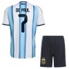Fußball Trikot Argentinien De Paul 7 Heim WM 2026 - Kinder
