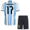 Fußball Trikot Argentinien Garnacho 17 Heim WM 2026 - Kinder