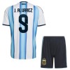 Fußball Trikot Argentinien J. Alvarez 9 Heim WM 2026 - Kinder