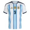 Fußball Trikot Argentinien J. Alvarez 9 Heim WM 2026 - Kinder