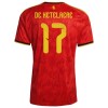 Fußball Trikot Belgien De Ketelaere 17 Heim WM 2026