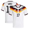 Fußball Trikot Deutschland Wirtz 17 Heim WM 2026