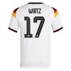 Fußball Trikot Deutschland Wirtz 17 Heim WM 2026 - Kinder