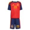 Fußball Trikot Spanien Pedri 20 Heim WM 2026 - Kinder