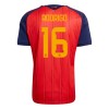 Fußball Trikot Spanien Rodrigo 16 Heim WM 2026 Fußball Trikot Spanien Rodrigo 16 Heim WM 2026