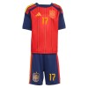 Fußball Trikot Spanien Williams JR 17 Heim WM 2026 - Kinder