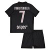 Fußball Trikot Paris Saint-Germain Kvaratskhelia 7 Vierte Jordan 2025-26 - Kinder