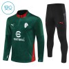 AC Mailand Training Sweatshirts Quarter-zip 2025-26 Grüne - Kinder
