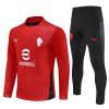 AC Mailand Training Sweatshirts Quarter-zip 2025-26 Rote AC Mailand Training Sweatshirts Quarter-zip 2025-26 Rote