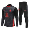 AC Mailand Training Sweatshirts Quarter-zip 2025-26 Schwarze