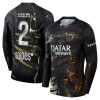 Fußball Trikot Paris Saint-Germain Hakimi 2 Night Edition Langärmlig 2025-26 Fußball Trikot Paris Saint-Germain Hakimi 2 Night Edition Langärmlig 2025-26