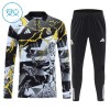 Real Madrid Marvel Training Sweatshirts Quarter-zip 2026-27 Schwarze - Kinder