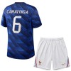 Fußball Trikot Frankreich Camavinga 6 Heim WM 2026 - Kinder Fußball Trikot Frankreich Camavinga 6 Heim WM 2026 - Kinder