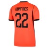 Fußball Trikot Niederlande Dumfries 22 Heim WM 2026