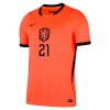 Fußball Trikot Niederlande F. De Jong 21 Heim WM 2026
