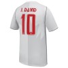 Fußball Trikot Kanada J. David 10 Ausweich WM 2026