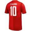 Fußball Trikot Kanada J. David 10 Heim WM 2026 Fußball Trikot Kanada J. David 10 Heim WM 2026