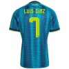 Fußball Trikot Kolumbien Luis Diaz 7 Auswärts WM 2026