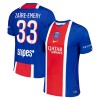 Fußball Trikot Paris Saint-Germain Zaire Emery 33 Heim 2026-27 Fußball Trikot Paris Saint-Germain Zaire Emery 33 Heim 2026-27