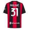 Fußball Trikot AC Mailand Pavlovic 31 Heim 2026-27 Fußball Trikot AC Mailand Pavlovic 31 Heim 2026-27