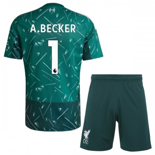 Fußball Trikot Liverpool A. Becker 1 Torwart Heim 2026-27 Grüne - Kinder Fußball Trikot Liverpool A. Becker 1 Torwart Heim 2026-27 Grüne - Kinder