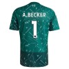 Fußball Trikot Liverpool A. Becker 1 Torwart Heim 2026-27 Grüne - Kinder