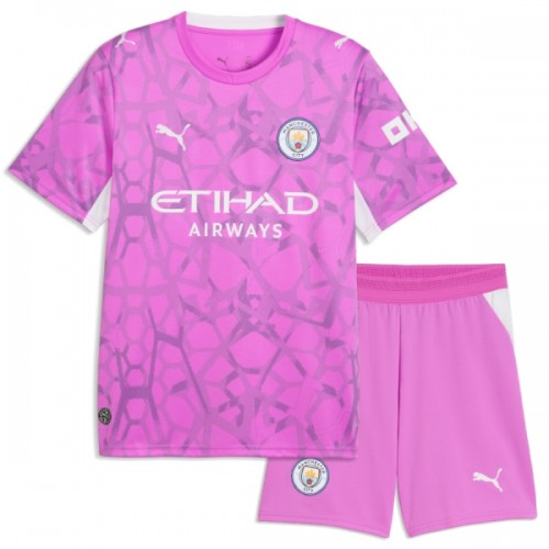 Fußball Trikot Manchester City Auswärts Torwart 2026-27 Rosa - Kinder Fußball Trikot Manchester City Auswärts Torwart 2026-27 Rosa - Kinder