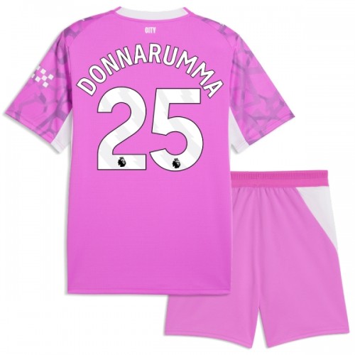 Fußball Trikot Manchester City Donnarumma 25 Auswärts Torwart 2026-27 Rosa - Kinder Fußball Trikot Manchester City Donnarumma 25 Auswärts Torwart 2026-27 Rosa - Kinder