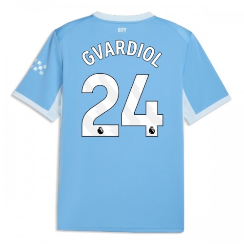 Fußball Trikot Manchester City Gvardiol 24 Heim 2026-27 Fußball Trikot Manchester City Gvardiol 24 Heim 2026-27