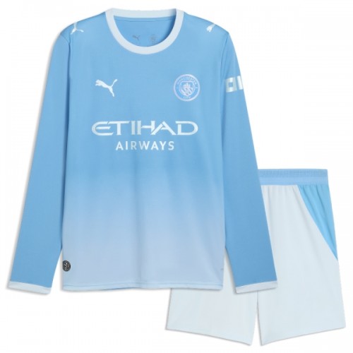 Fußball Trikot Manchester City Heim Langärmlig 2026-27 - Kinder Fußball Trikot Manchester City Heim Langärmlig 2026-27 - Kinder