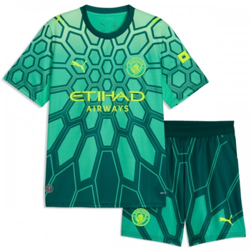 Fußball Trikot Manchester City Torwart Heim 2026-27 Grüne - Kinder Fußball Trikot Manchester City Torwart Heim 2026-27 Grüne - Kinder