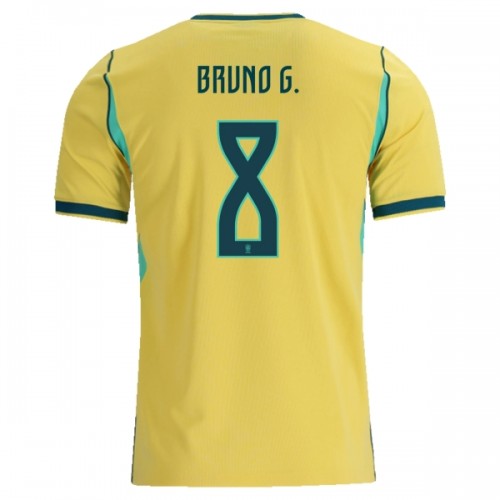 Fußball Trikot Brasilien Bruno Guimaraes 8 Heim WM 2026 Fußball Trikot Brasilien Bruno Guimaraes 8 Heim WM 2026
