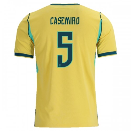 Fußball Trikot Brasilien Casemiro 5 Heim WM 2026 Fußball Trikot Brasilien Casemiro 5 Heim WM 2026