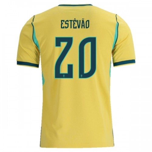 Fußball Trikot Brasilien Estevao 20 Heim WM 2026 Fußball Trikot Brasilien Estevao 20 Heim WM 2026