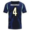 Fußball Trikot Brasilien Marquinhos 4 Auswärts WM 2026 Fußball Trikot Brasilien Marquinhos 4 Auswärts WM 2026