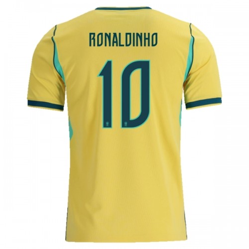 Fußball Trikot Brasilien Ronaldinho 10 Heim WM 2026 Fußball Trikot Brasilien Ronaldinho 10 Heim WM 2026