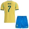 Fußball Trikot Brasilien Vini JR. 7 Heim WM 2026 - Kinder Fußball Trikot Brasilien Vini JR. 7 Heim WM 2026 - Kinder