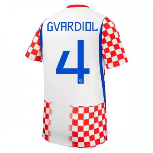 Fußball Trikot Kroatien Gvardiol 4 Heim WM 2026 Fußball Trikot Kroatien Gvardiol 4 Heim WM 2026