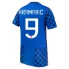 Fußball Trikot Kroatien Kramaric 9 Auswärts WM 2026