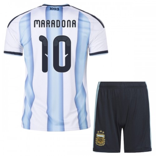 Fußball Trikot Argentinien Maradona 10 Heim WM 2026 - Kinder Fußball Trikot Argentinien Maradona 10 Heim WM 2026 - Kinder