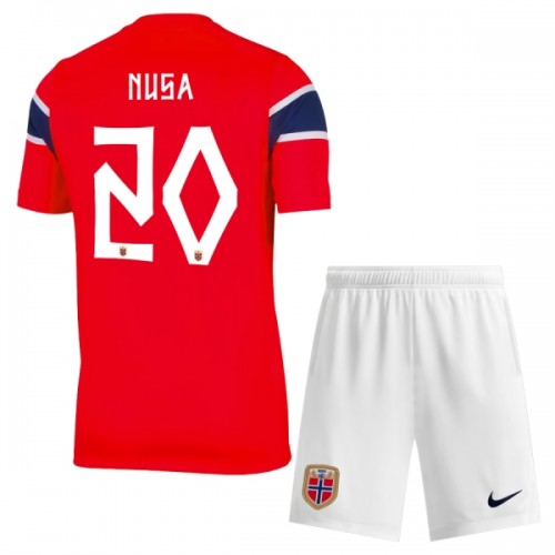 Fußball Trikot Norwegen Nusa 20 Heim WM 2026 - Kinder Fußball Trikot Norwegen Nusa 20 Heim WM 2026 - Kinder