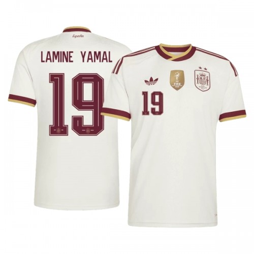 Fußball Trikot Spanien 2 Stars Lamine Yamal 19 Auswärts WM 2026 Fußball Trikot Spanien 2 Stars Lamine Yamal 19 Auswärts WM 2026