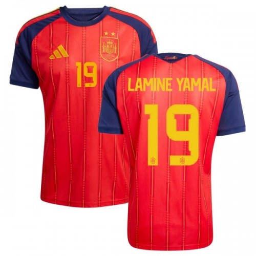 Fußball Trikot Spanien 2 Stars Lamine Yamal 19 Heim WM 2026 Fußball Trikot Spanien 2 Stars Lamine Yamal 19 Heim WM 2026
