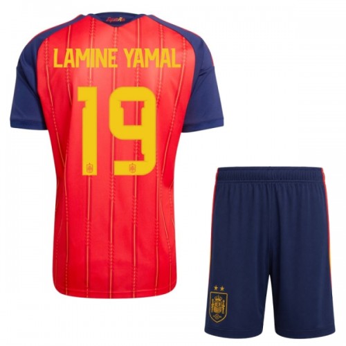 Fußball Trikot Spanien 2 Stars Lamine Yamal 19 Heim WM 2026 - Kinder Fußball Trikot Spanien 2 Stars Lamine Yamal 19 Heim WM 2026 - Kinder