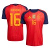 Fußball Trikot Spanien 2 Stars Rodrigo 16 Heim WM 2026 Fußball Trikot Spanien 2 Stars Rodrigo 16 Heim WM 2026