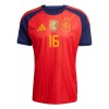 Fußball Trikot Spanien 2 Stars Rodrigo 16 Heim WM 2026 - Kinder