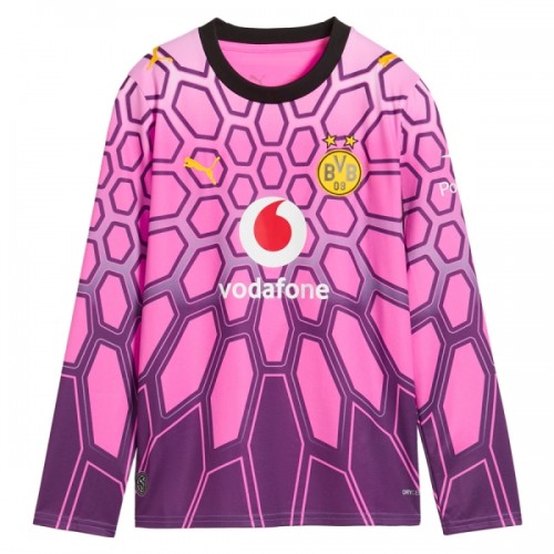 Fußball Trikot Borussia Dortmund Auswärts Torwart Langärmlig 2026-27 Rosa Fußball Trikot Borussia Dortmund Auswärts Torwart Langärmlig 2026-27 Rosa