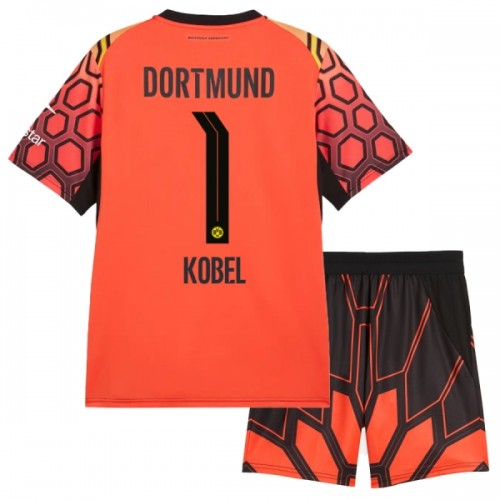 Fußball Trikot Borussia Dortmund Kobel 1 Orange Version Torwart Heim 2026-27 - Kinder Fußball Trikot Borussia Dortmund Kobel 1 Orange Version Torwart Heim 2026-27 - Kinder