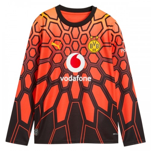 Fußball Trikot Borussia Dortmund Orange Version Torwart Heim Langärmlig 2026-27 Fußball Trikot Borussia Dortmund Orange Version Torwart Heim Langärmlig 2026-27